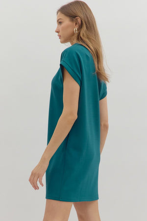 Vneck Scuba Mini Dress