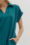 Vneck Scuba Mini Dress