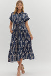 Botanical Front Tie Midi