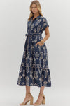 Botanical Front Tie Midi