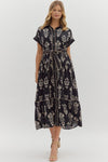 Botanical Front Tie Midi