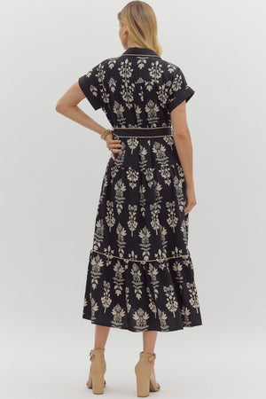 Botanical Front Tie Midi