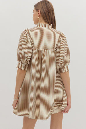 Stripe Seersucker Dress