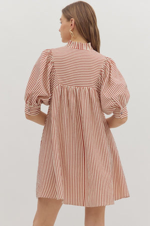 Stripe Seersucker Dress