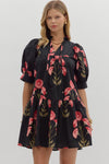 Midnight Blooms Dress