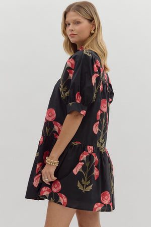 Midnight Blooms Dress