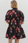 Midnight Blooms Dress