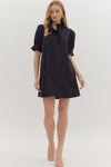Little Black Dress w/ collar detail
