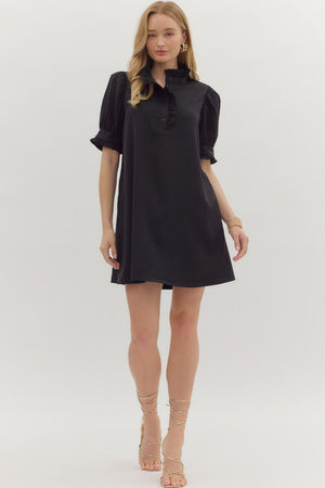 Little Black Dress w/ collar detail