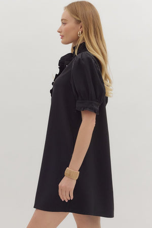 Little Black Dress w/ collar detail