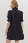 Little Black Dress w/ collar detail