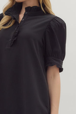 Little Black Dress w/ collar detail
