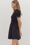 Sarah Smocked Waist Puff Sleeve MIni Dress