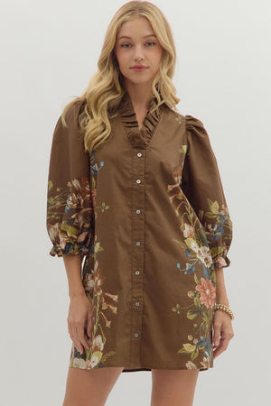 Botanical Side Accent Dress