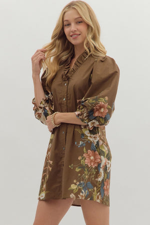 Botanical Side Accent Dress
