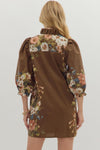 Botanical Side Accent Dress