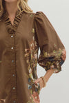 Botanical Side Accent Dress