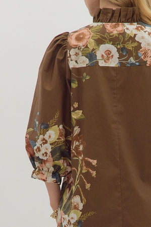 Botanical Side Accent Dress