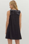 Little Black Dress W/ Shoulder Bow Detail