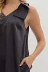 Little Black Dress W/ Shoulder Bow Detail