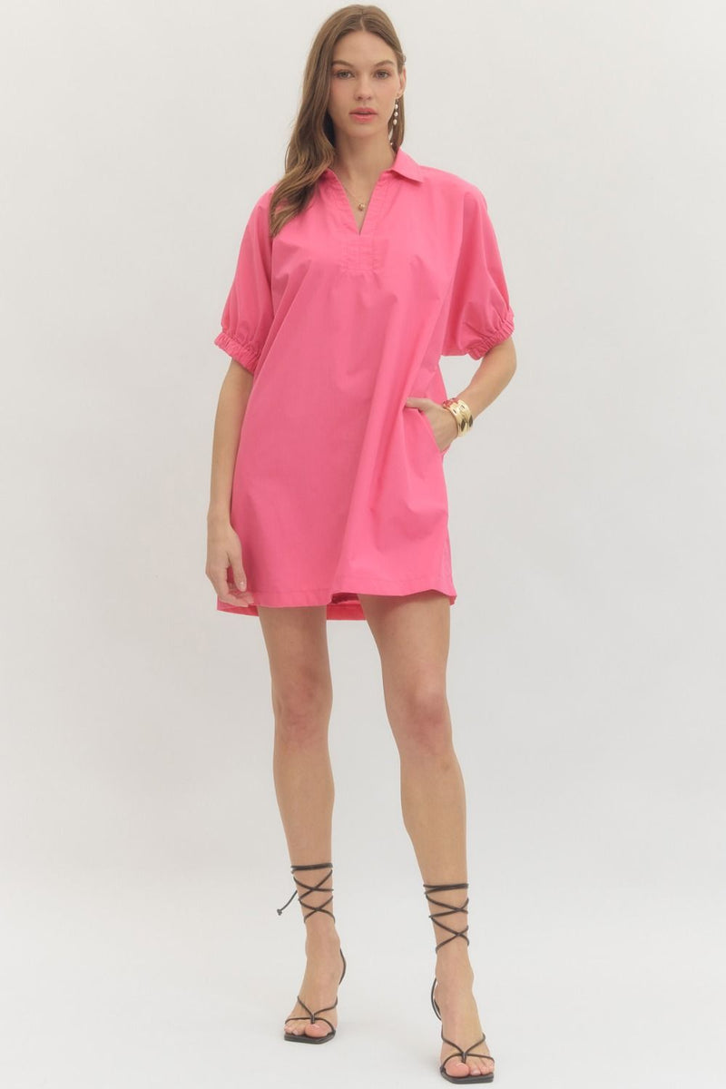 slim fit dress slacks Faux leather puff sleeve dress  OhSewPeachy