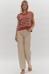 Slone Stripe knit top