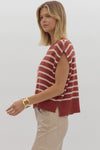 Slone Stripe knit top