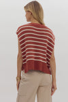 Slone Stripe knit top