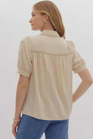 Braided detail blouse