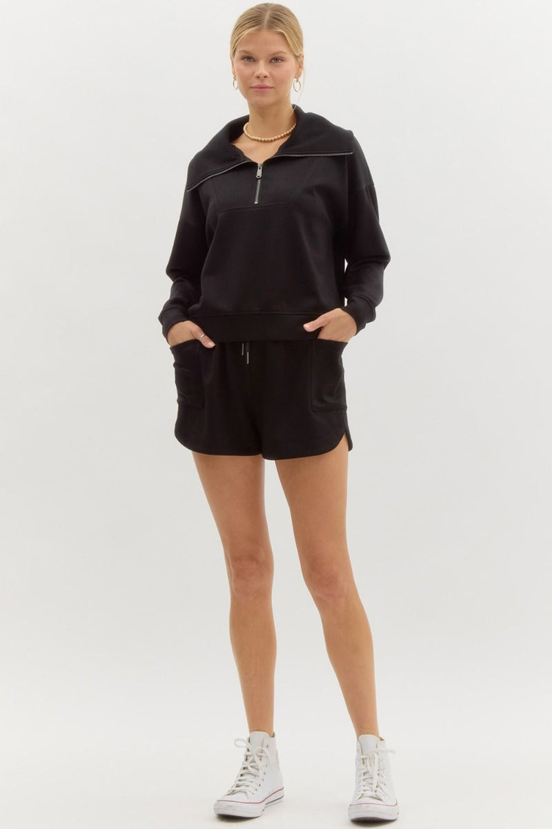 Scuba half zip long sleeve