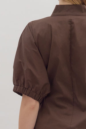 Solid Poplin Blouse