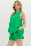 Contrast Stitch Shorts SET