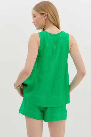 Contrast Stitch Shorts SET