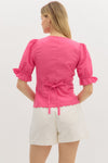 Scallop Trim Detail Blouse FINAL SALE
