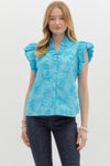 Sophia Floral Applique Blouse