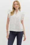 Sophia Floral Applique Blouse