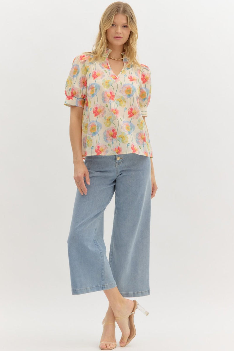 Anna Floral Print Blouse