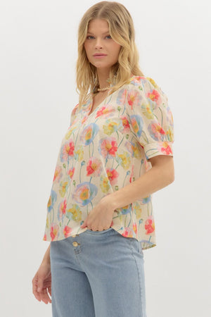 Anna Floral Print Blouse