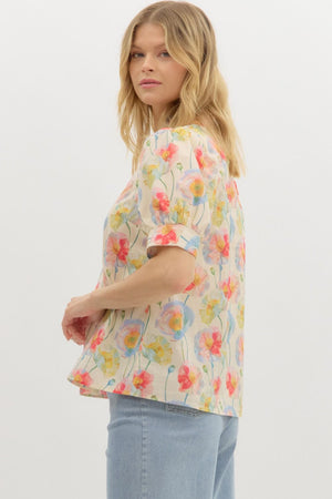 Anna Floral Print Blouse