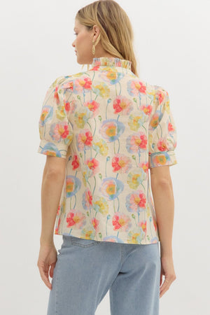 Anna Floral Print Blouse