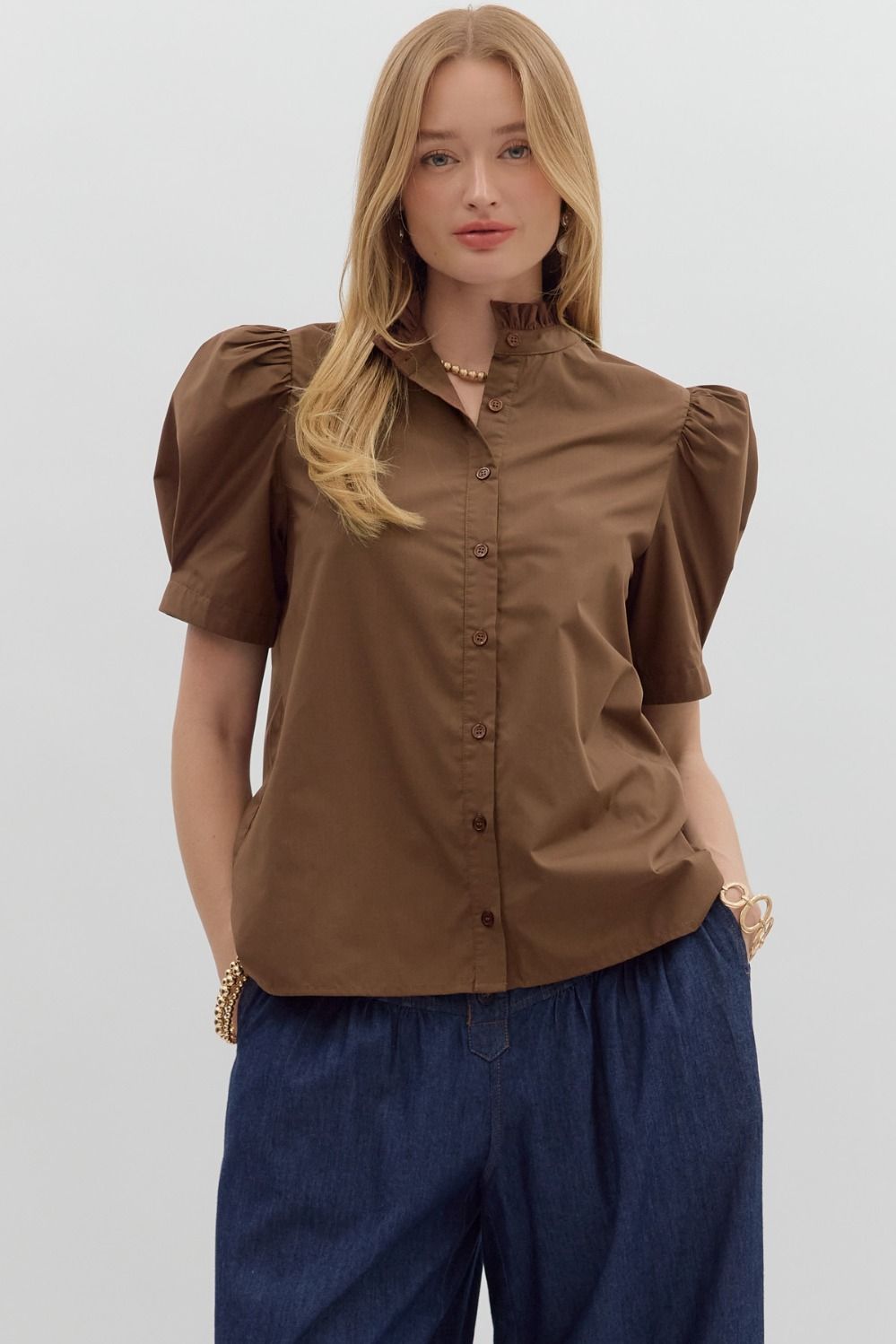 Classic Button Up Blouse