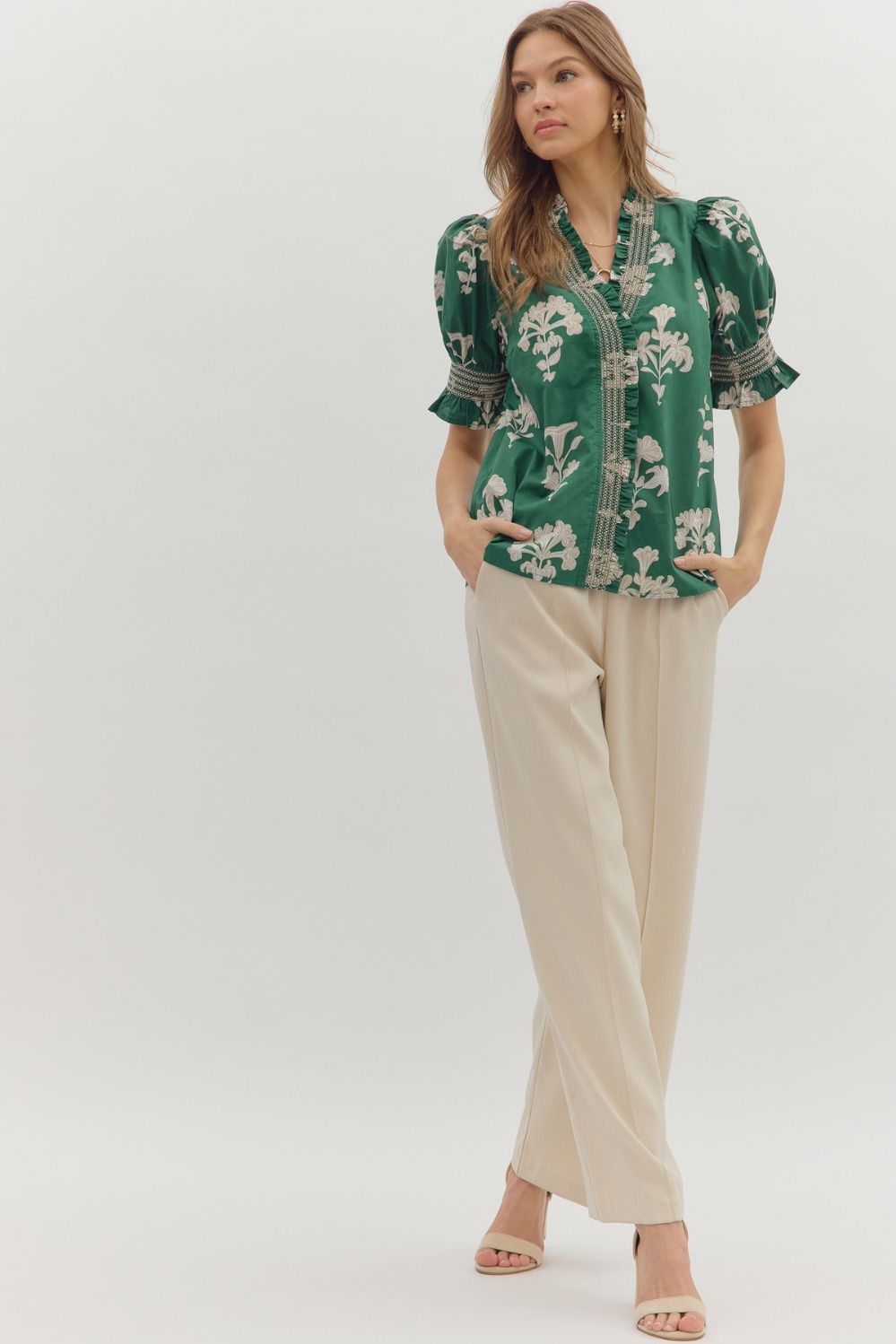 Faye Vintage Floral Blouse