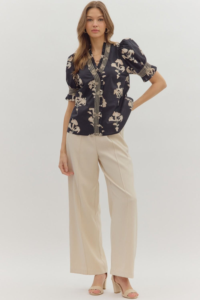Faye Vintage Floral Blouse