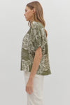 Vneck Trim Detail Blouse