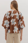 Lydia Floral Puff Sleeve Blouse
