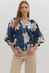 Lydia Floral Puff Sleeve Blouse
