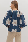 Lydia Floral Puff Sleeve Blouse
