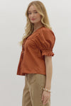 Silvi Smocked Front Blouse