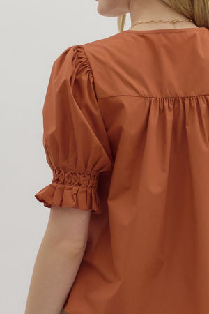 Silvi Smocked Front Blouse