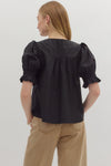 Silvi Smocked Front Blouse